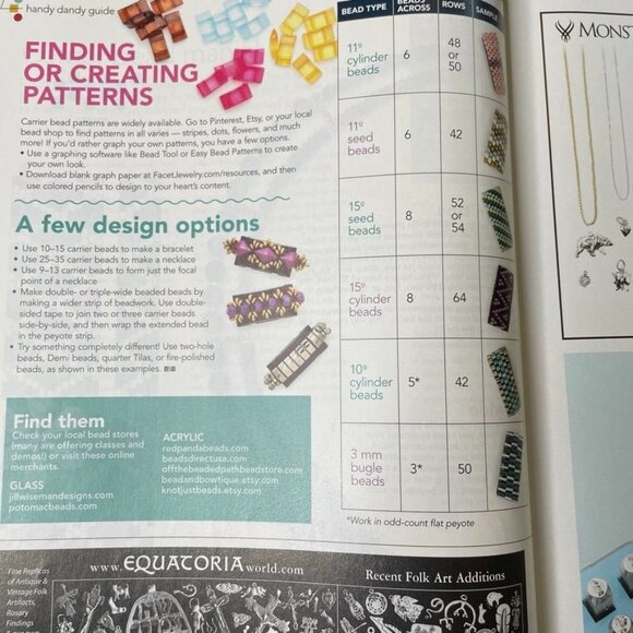 Bead & Button Magazine Jewelry Crafting Book u June 2018 Issue Beachy Bangles - Picture 7 of 8